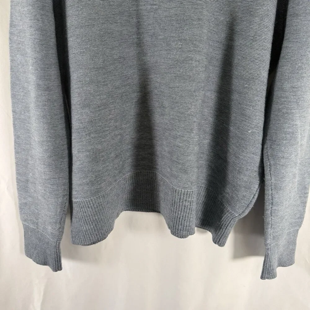 Banana Republic 100% Merino Wool Sweater Women's XL Grey Turtleneck Pullover
